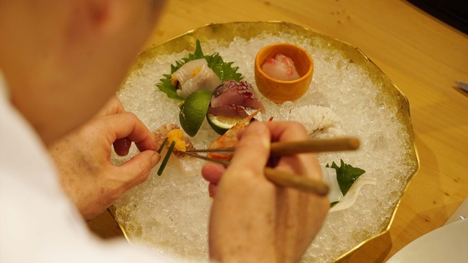 カウンター割烹【波津の座】ライブダイニングで味わう「地魚と鮨」美味求真／板前おまかせコース／大人限定